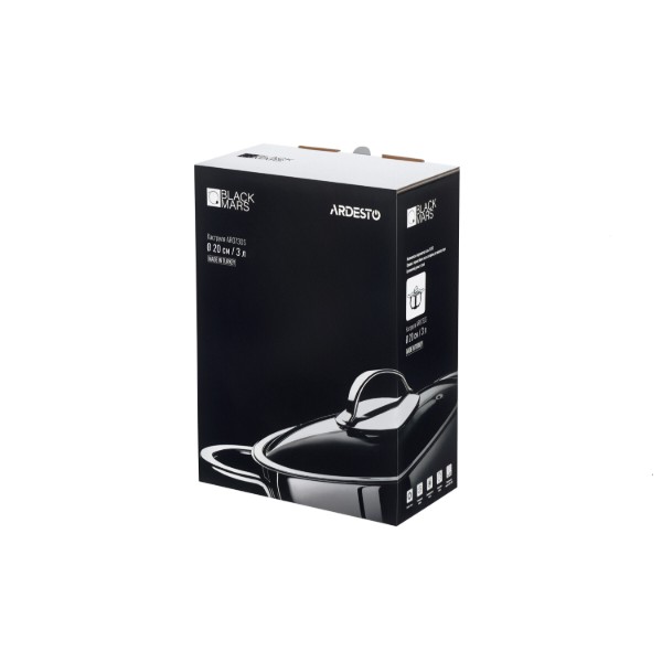 Фото - Кастрюля ARDESTO Black Mars 3 л (AR0730S)