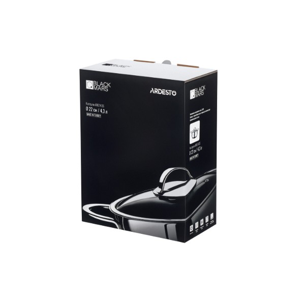 Фото - Каструля ARDESTO Black Mars 4.3 л (AR0743S)