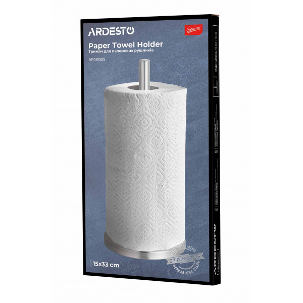 Фото - Підставка для паперових рушників Ardesto Gemini 15х33 см (AR0913SS)