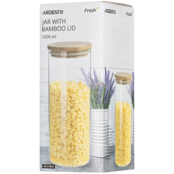Фото - Ємність для сипучих ARDESTO Fresh 1000 мл (AR1310BLR)