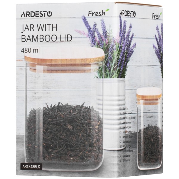 Фото - Ємність для сипучих ARDESTO Fresh 480 мл (AR1348BLS)