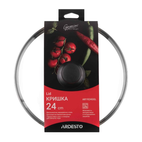 Фото - Кришка для посуду ARDESTO Gourmet 24 см (AR1924GGL)