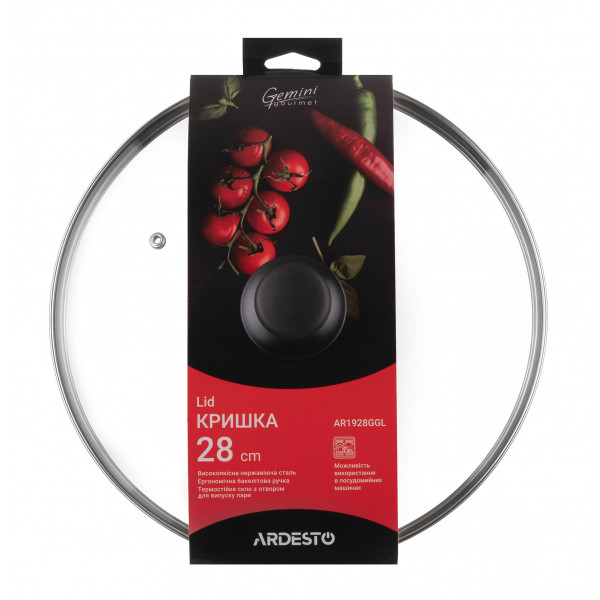 Фото - Кришка для посуду Ardesto Gourmet 28 см (AR1928GGL)