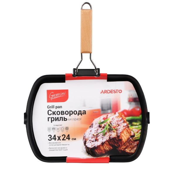 Фото - Сковорода гриль ARDESTO Gemini 34x24 см (AR1934GF)