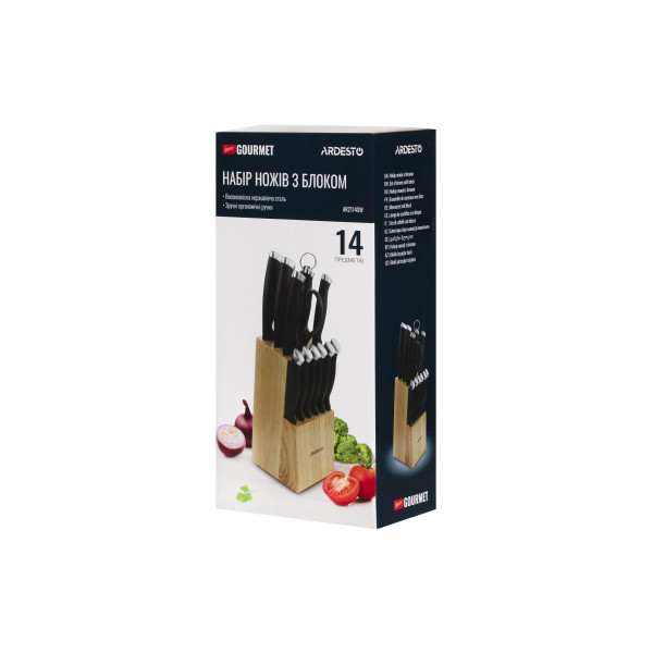 Фото - Набор ножей Ardesto Gemini Gourmet 14 пр. (AR2114SW)