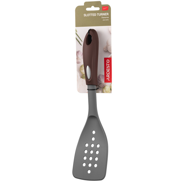 Фото - Лопатка кухонна Ardesto Gemini 32 см Gray/Brown (AR2133PG)