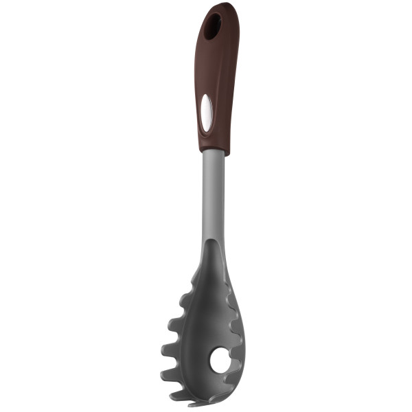 Фото - Ложка для спагетті Ardesto Gemini 28 см Gray/Brown (AR2155PG)