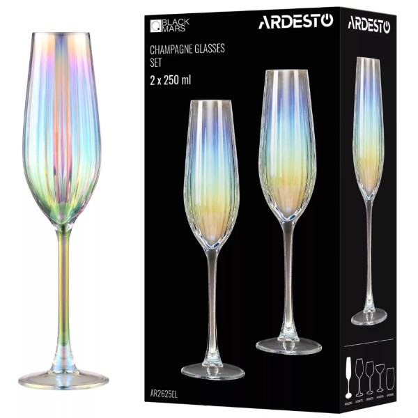 Фото - Набор бокалов ARDESTO Black Mars Zenith 250 мл 2 шт. (AR2625EL)
