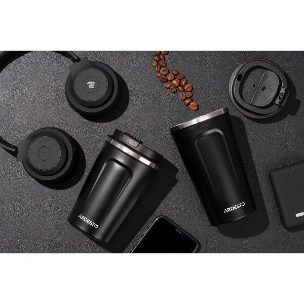 Фото - Термокружка Ardesto Urban 380 мл Black (AR2638CMB)