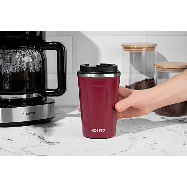 Фото - Термокружка Ardesto Urban 380 мл Red (AR2638SMR)