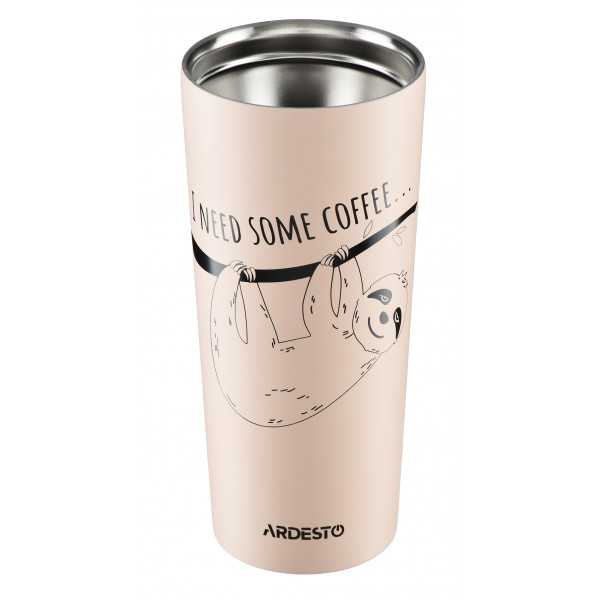 Фото - Термочашка ARDESTO Coffee time Bradypus, 450 мл (AR2645DBE)