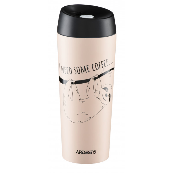 Фото - Термочашка ARDESTO Coffee time Bradypus, 450 мл (AR2645DBE)