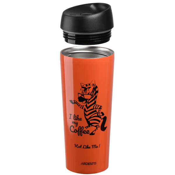 Фото - Термокружка Ardesto Coffee Time Zebra 450 мл (AR2645DTO)