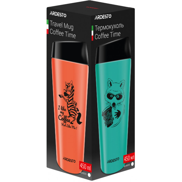 Фото - Термокружка ARDESTO Coffee Time Panda 450 мл (AR2645DTY)