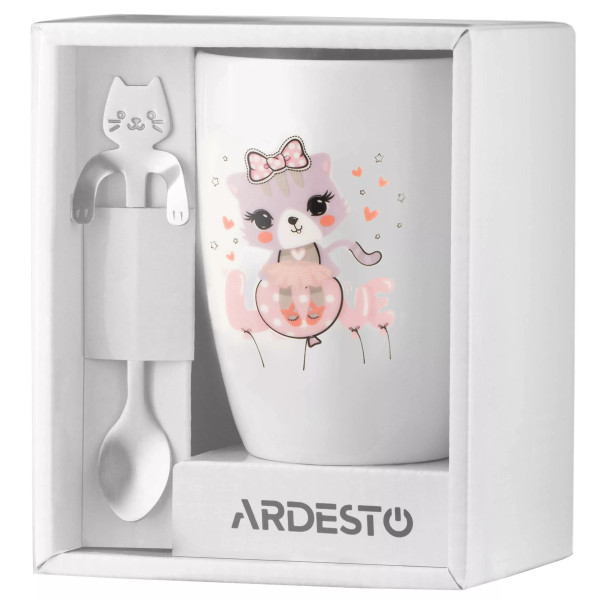 Фото - Чашка Ardesto Love 320 мл White (AR3042BS)