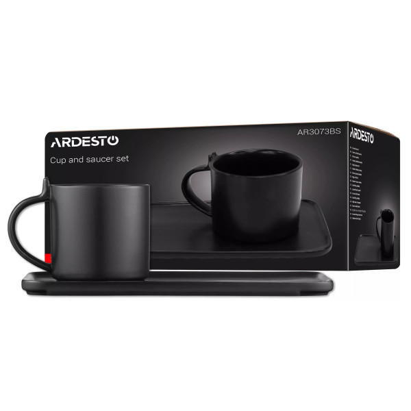 Фото - Чашка Ardesto 250 мл Black (AR3073BS)