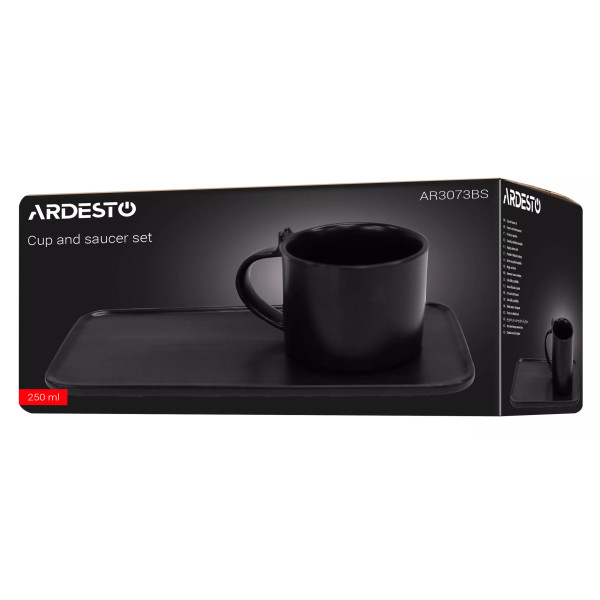 Фото - Чашка Ardesto 250 мл Black (AR3073BS)