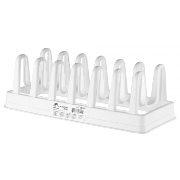 Фото - Підставка для кухонного приладдя Ardesto для кришок 35x15.2x11.7 White (AR4035L)