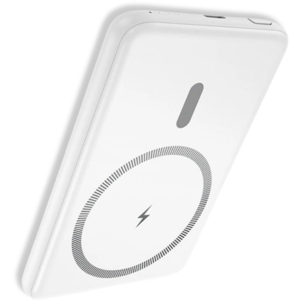 Фото - Батарея мобильная HOCO J140A Tony Magnetic MagSafe 15W + PD20W (5000 mAh) White (714867)