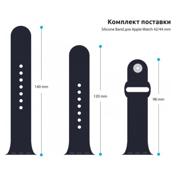 Фото - Ремінець для смарт-годинника Armorstandart for Apple Watch 42/44/45/49mm Dark Blue 3 шт. (ARM49070)