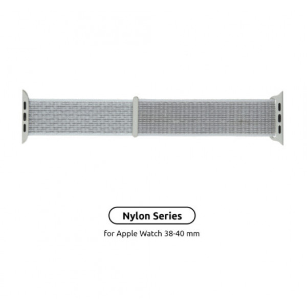 Фото - Ремінець для смарт-годинника Armorstandart Nylon Band for Apple Watch 38/40/41mm Reflective White (ARM57846)