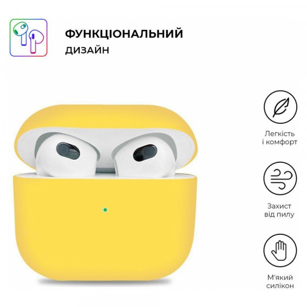 Фото - Чехол для наушников Armorstandart Ultrathin Silicone Case for Apple AirPods 3 Mellow Yellow (ARM60300)