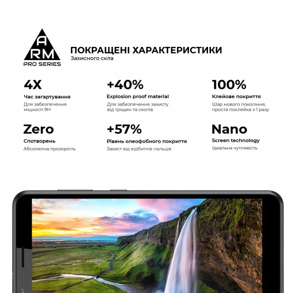 Фото - Захисне скло для смартфона Armorstandart Pro для ZTE Blade A31 Black, 0.33mm (ARM60625)