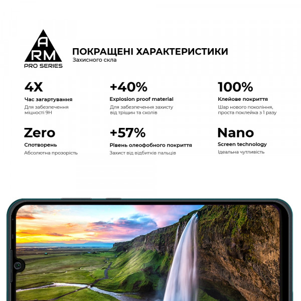 Фото - Захисне скло для смартфону Armorstandart Pro for ZTE Blade A51 lite Black (ARM61016)
