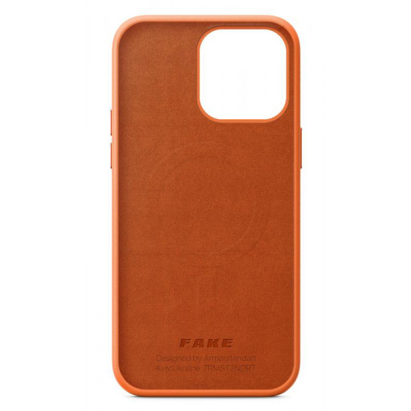Фото - Чохол для смартфону Armorstandart Fake Leather for Apple iPhone 14 Pro Max Golden Brown (ARM64463)