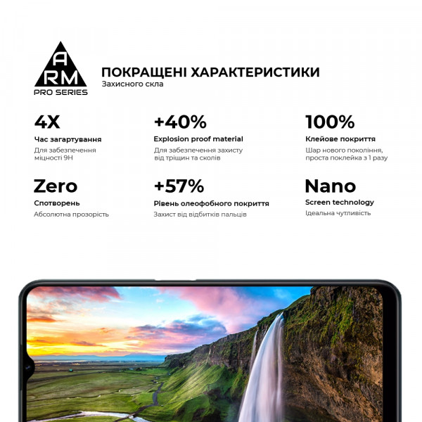 Фото - Захисне скло для смартфону Armorstandart Pro for Realme C30/C30s/C33 Black (ARM64728)