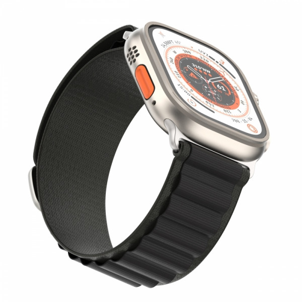 Фото - Ремінець для смарт-годинника Armorstandart Alpina Band for Apple Watch 38mm/40mm/41mm Black (ARM64976)