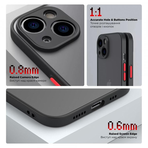 Фото - Чехол для смартфона Armorstandart Frosted Matte for Oppo A78 4G Black (ARM72406)