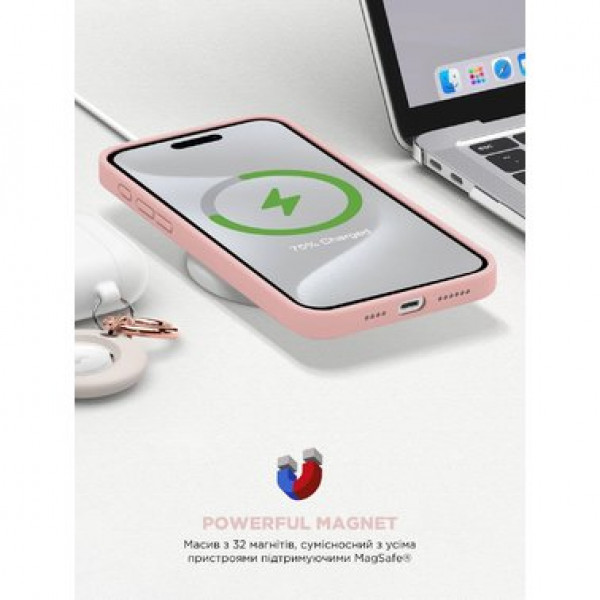 Фото - Чохол для смартфону Armorstandart ICON2 MagSafe for Apple iPhone 15 Pro Max Light Pink (ARM72752)