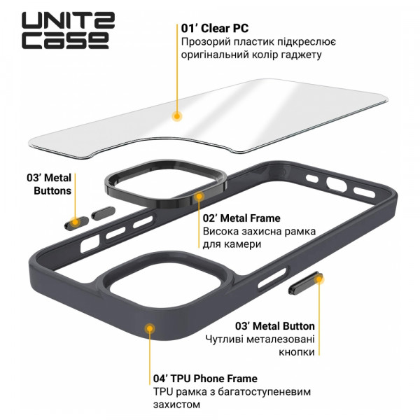 Фото - Чохол для смартфону Armorstandart UNIT2 for Apple iPhone 12 / 12 Pro Black (ARM74786)