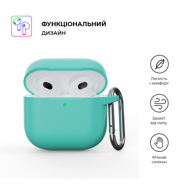 Фото - Чохол для навушників Armorstandart Hang Case for Apple AirPods 4 Mint Green (ARM81287)