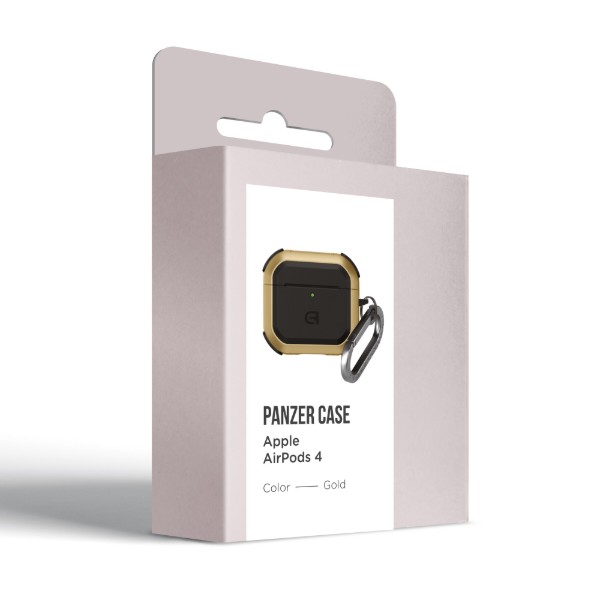 Фото - Чохол для навушників Armorstandart Panzer for Apple Airpods 4 Gold (ARM82555)