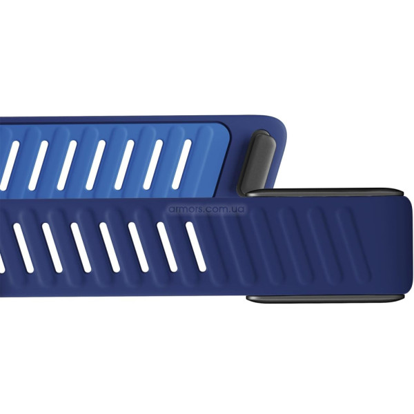 Фото - Ремінець для фітнес-браслета Armorstandart Silicone Tech for Whoop 5.0 / MG Dark Blue with Black (ARM90100)