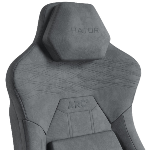 Фото - Крісло для геймерів Hator Arc 3 XL Velour Grey (HTC3446XL)
