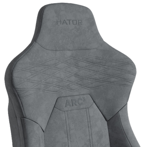Фото - Крісло для геймерів Hator Arc 3 XL Velour Grey (HTC3446XL)