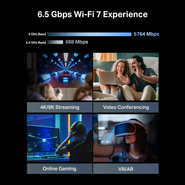 Фото - Маршрутизатор интернет WiFi7 TP-Link Archer BE400