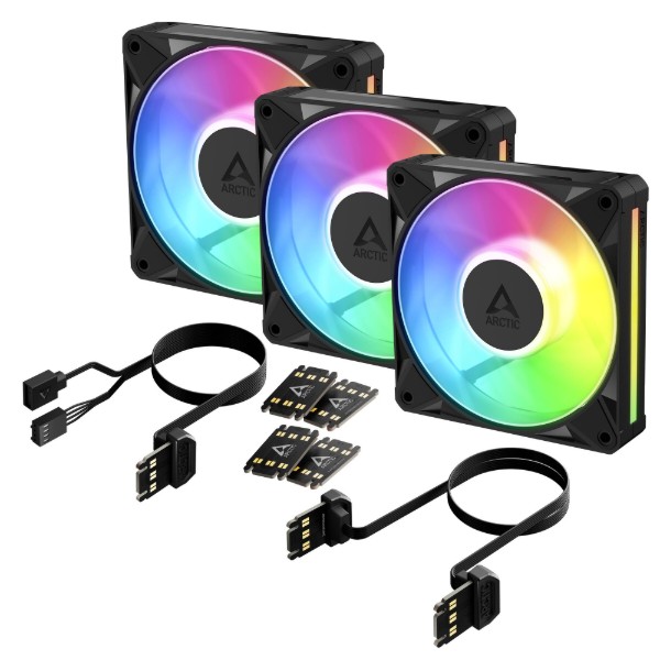 Фото - Корпусний вентилятор ARCTIC 120MM BioniX P12 A-RGB 3-PACK (ACFAN00337A)