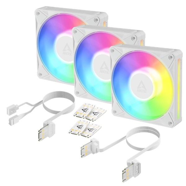 Фото - Корпусний вентилятор ARCTIC 120MM BioniX P12 A-RGB 3-PACK WHT (ACFAN00338A)