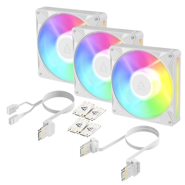 Фото - Корпусний вентилятор ARCTIC 140MM BioniX P14 A-RGB 3-PACK WHT (ACFAN00342A)