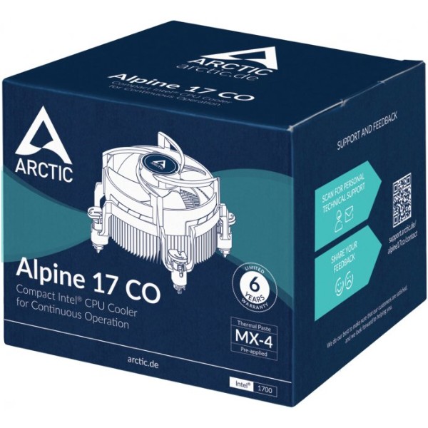 Фото - Процессорный кулер ARCTIC Alpine 17 CO (ACALP00041A)