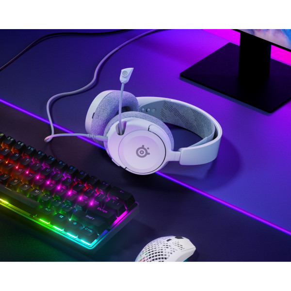 Фото - Гарнітура дротова ігрова SteelSeries Arctis Nova 1 White (61607)