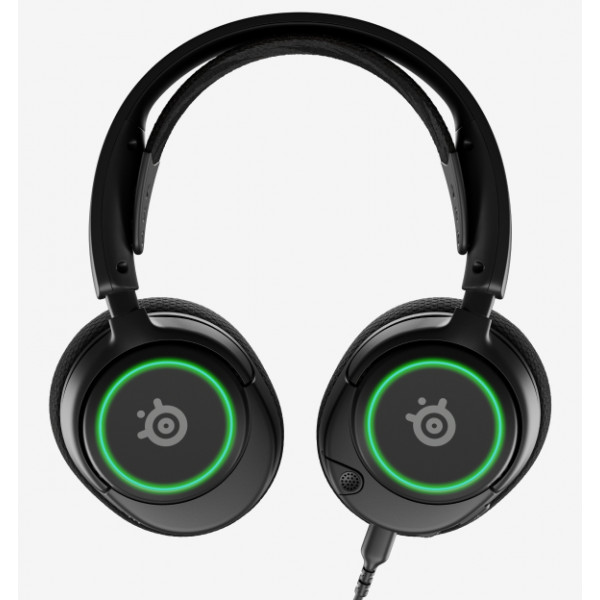 Фото - Гарнітура дротова ігрова SteelSeries Arctis Nova 3 Black (61631)