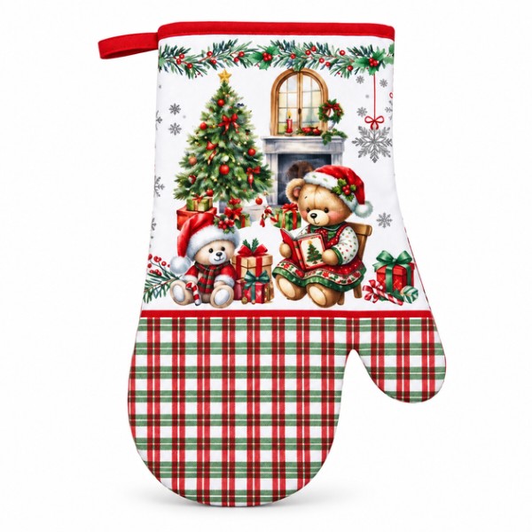 Фото - Прихватка-рукавица ARDESTO Christmas Bears 18х30 см (ART05BR)