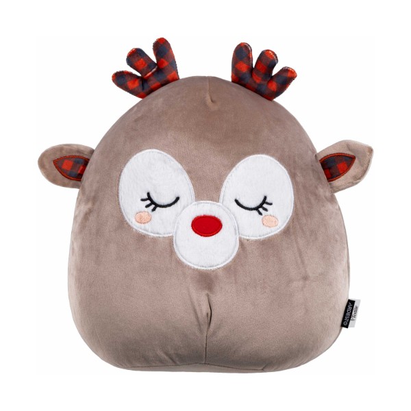 Фото - Подушка декоративна ARDESTO Christmas Deer 35 см cірий (ART1032MD)