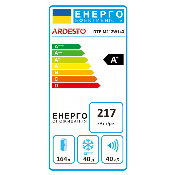 Фото - Холодильник Ardesto DTF-M212W143