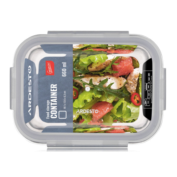 Фото - Ємність для зберігання Ardesto Gemini 0.66 л (AR1260BRC)